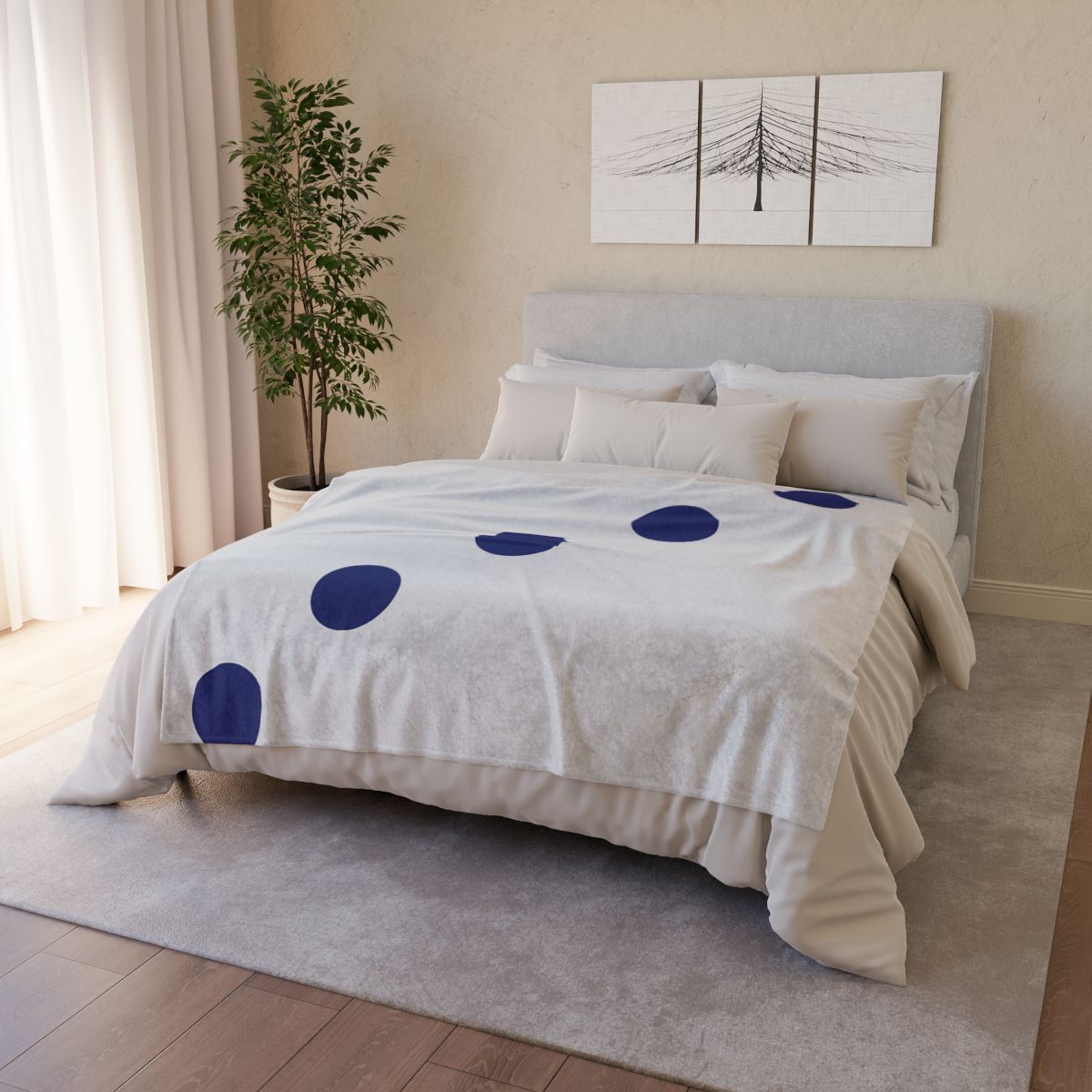 Diagonal Dot Pathway unique gift blankets