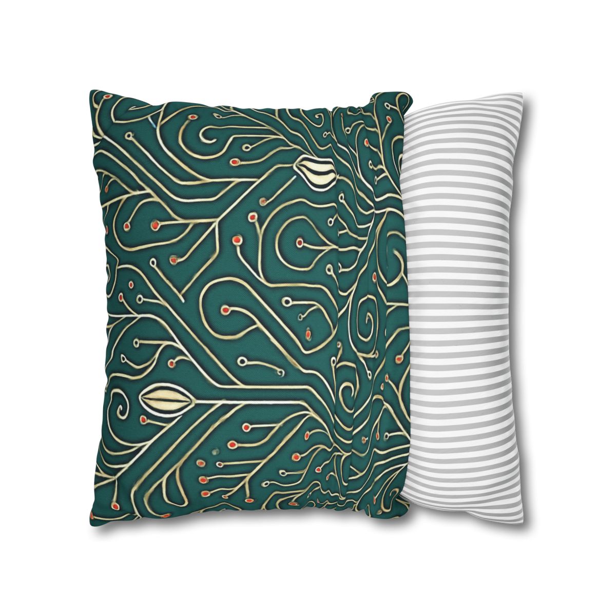 Vine Circuit Filigree designer print pillow cases