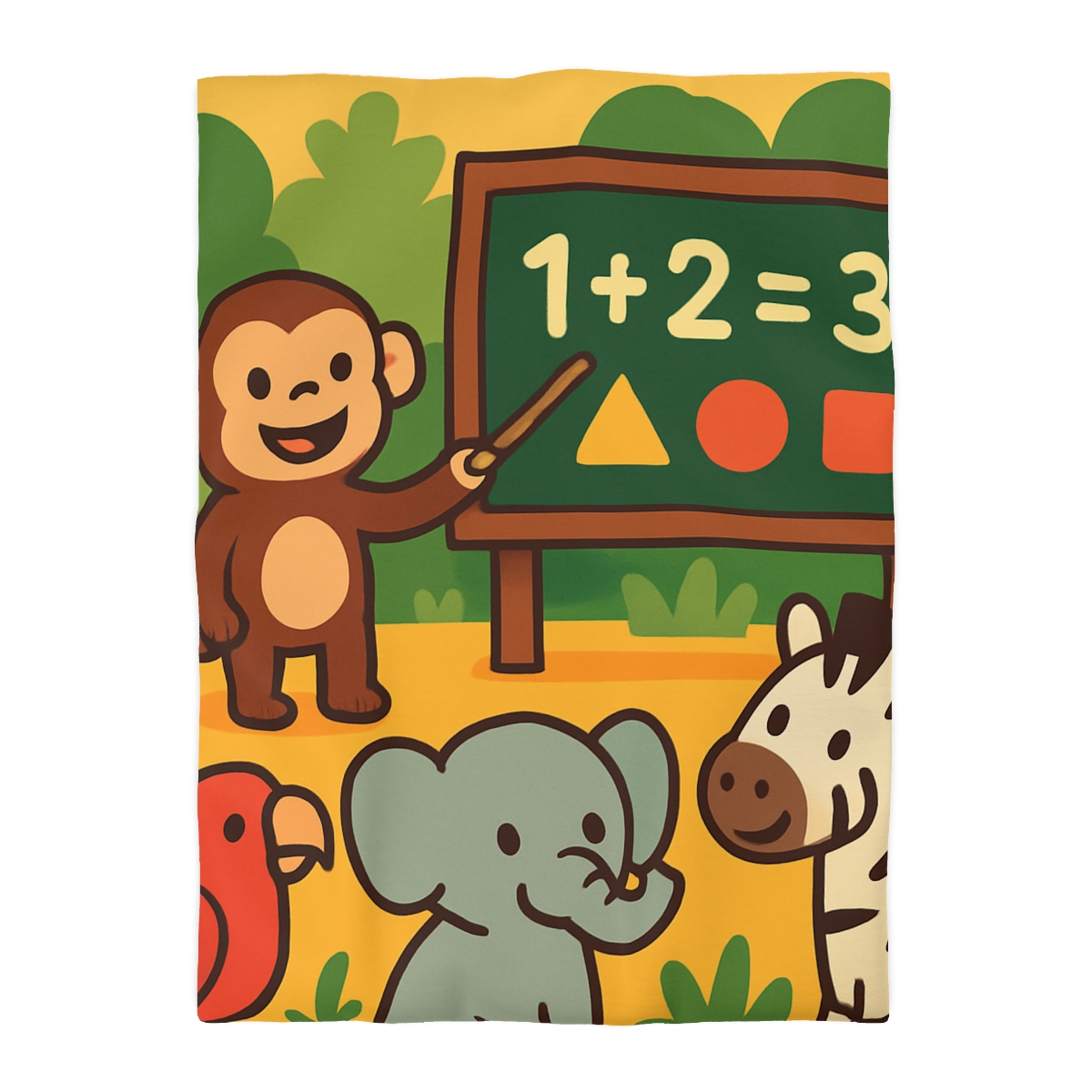 Jungle Math With Monkey And Friends soft comforter duvets