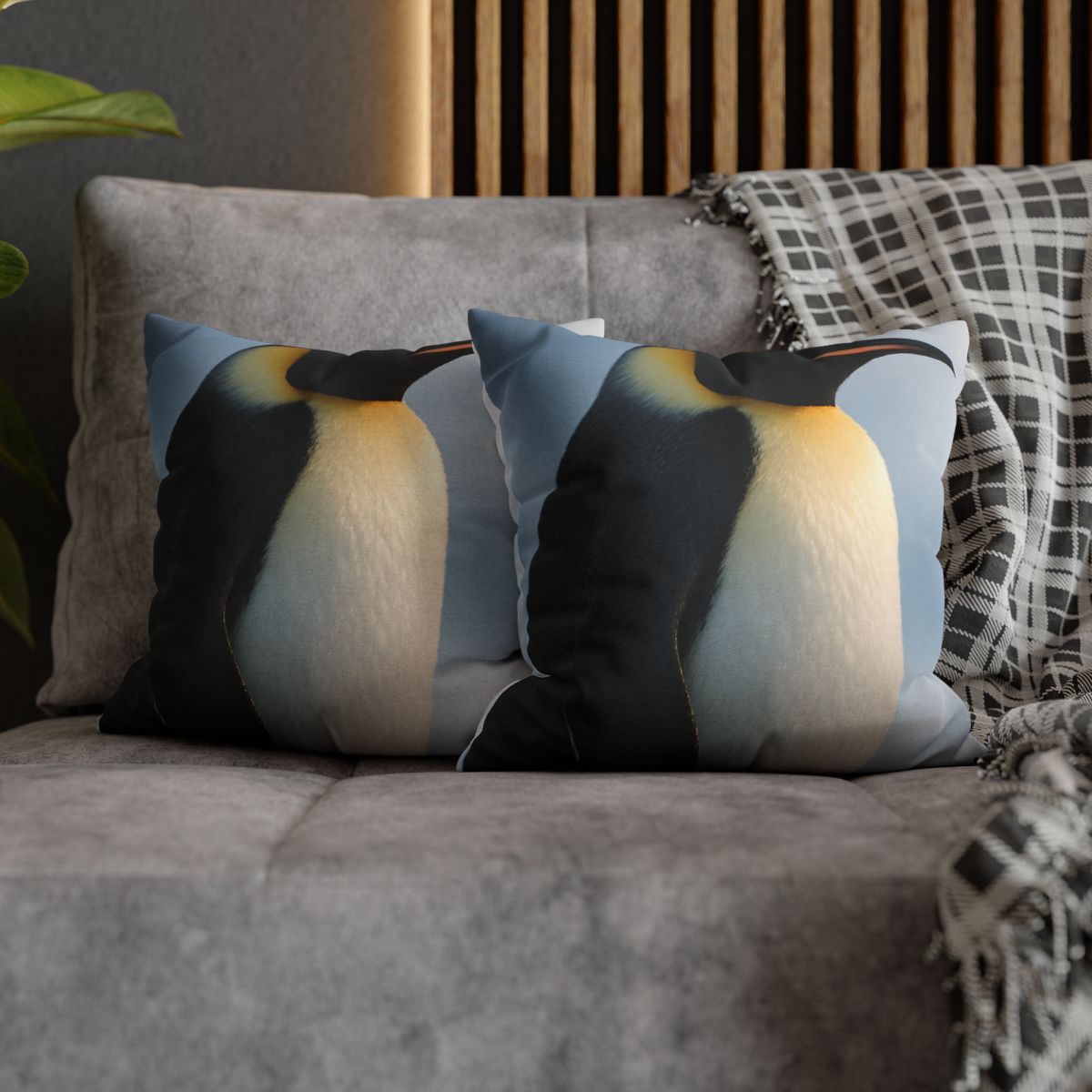 Glacier Gaze Emperor Penguin unique gift pillow cases