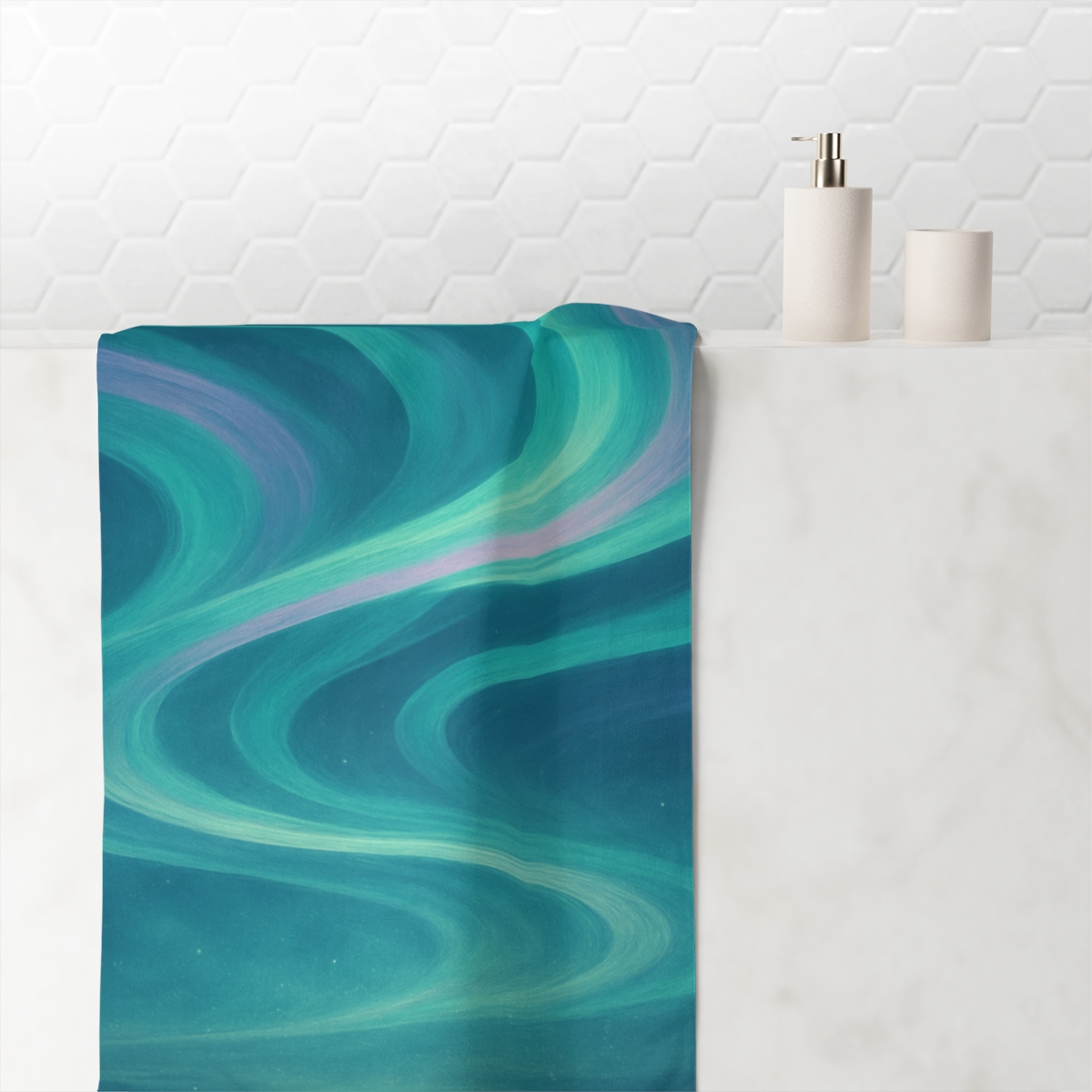 Aurora Filament Tapestry trendy hand towels