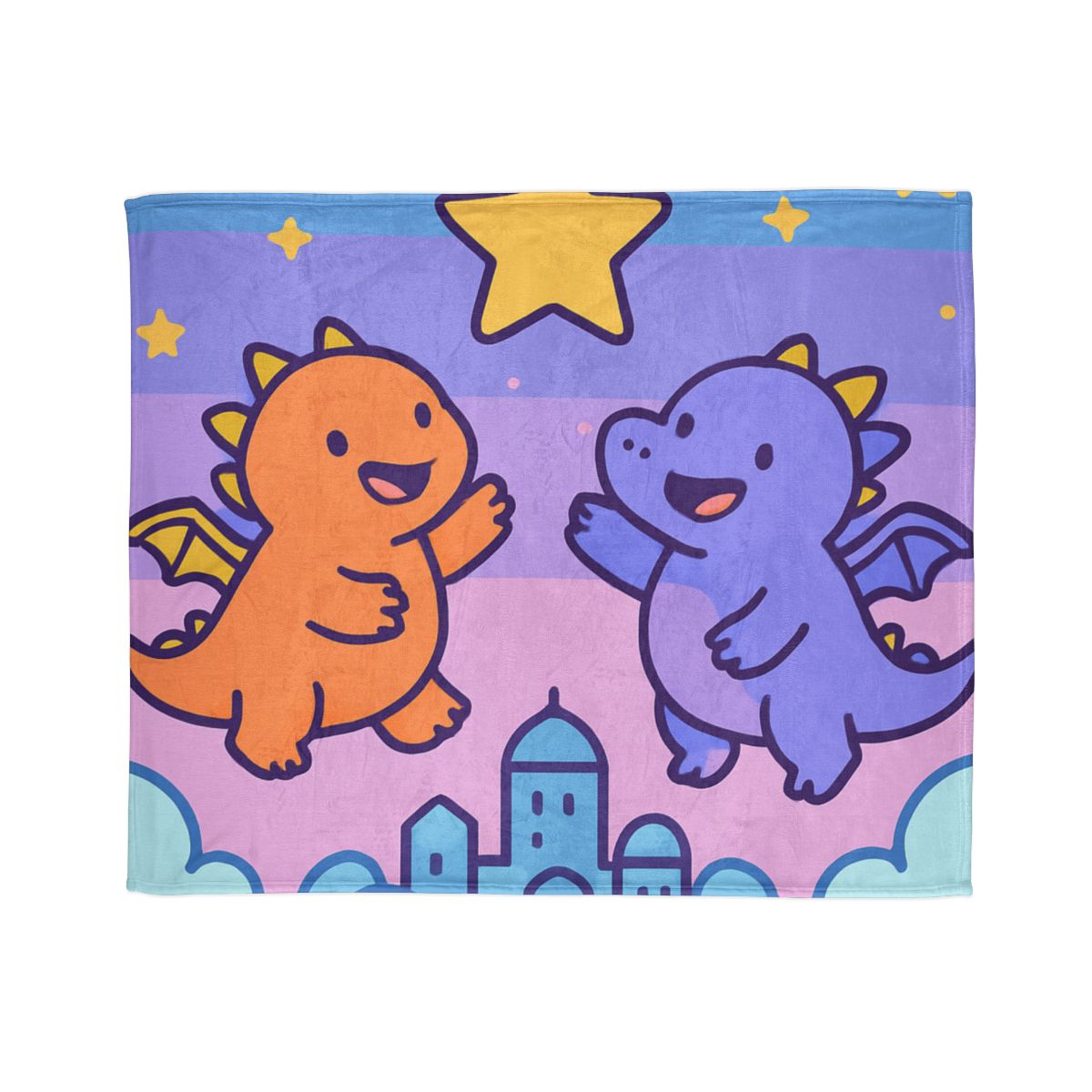 Starlight Cloud City Dragons trendy patterned blankets