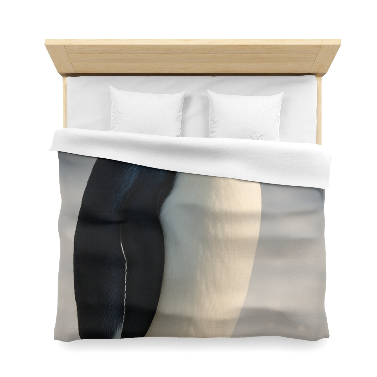 Aurora Drift Emperor Penguin custom duvets