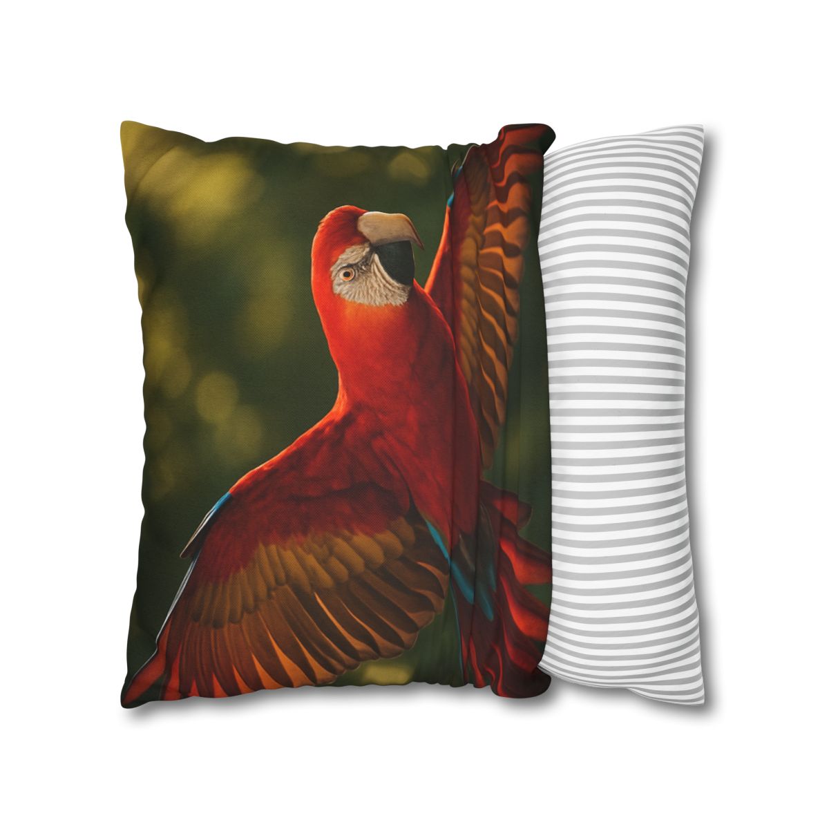 Scarlet Macaw Ember Flight stylish decorative pillowcases
