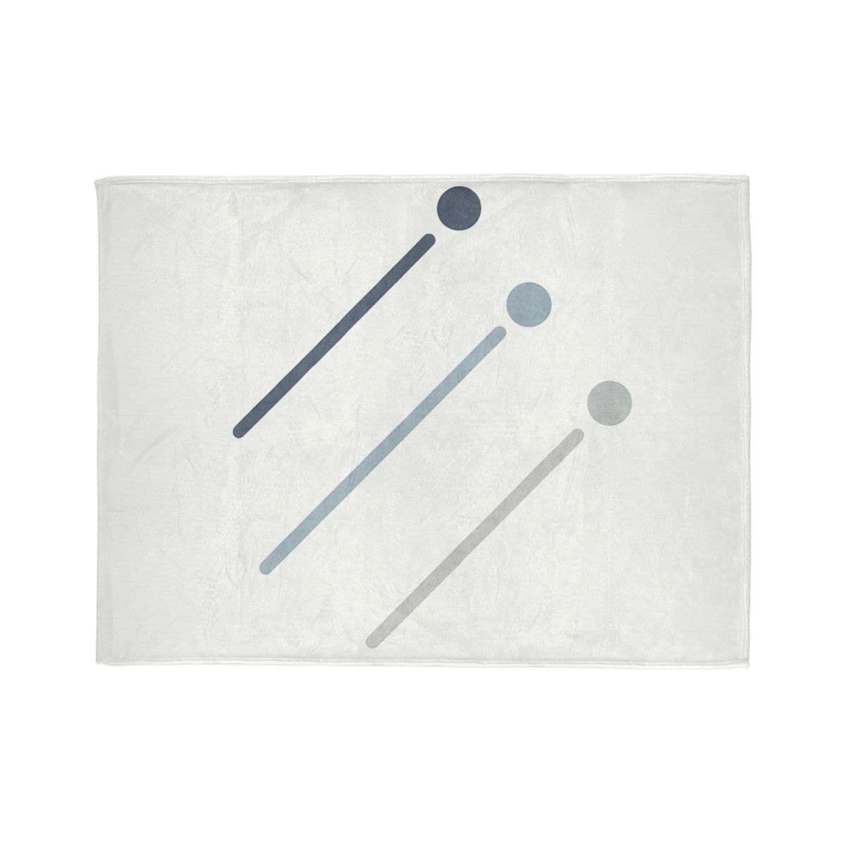 Parallel Comet Paths designer printed blankets