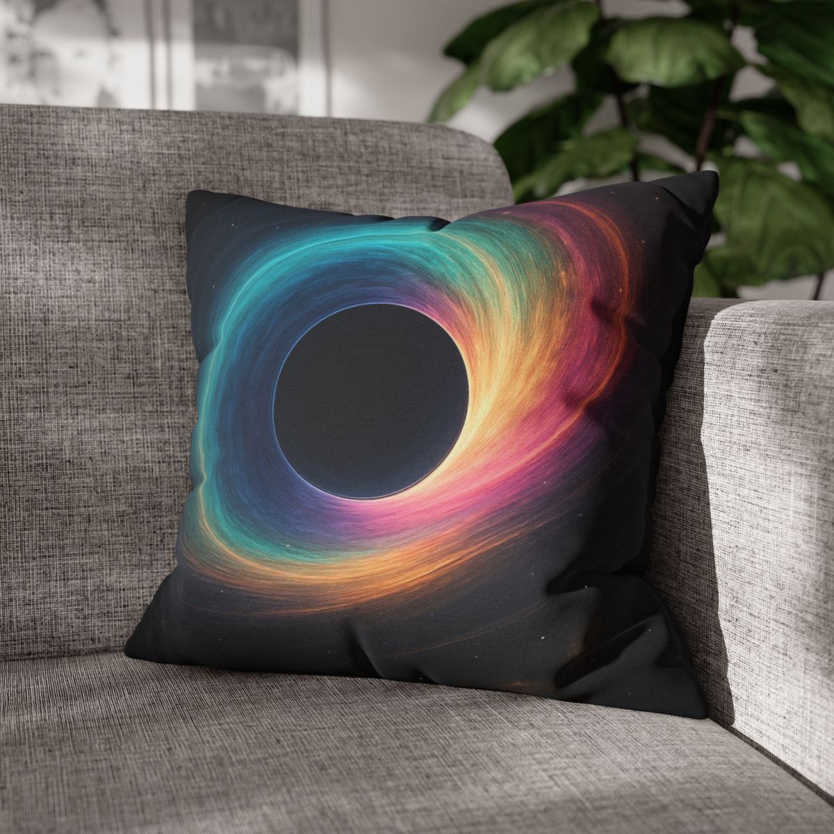 Prismatic Singularity Bloom personalized pillow covers