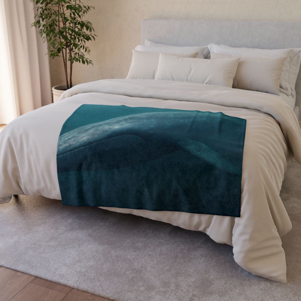 Ocean Song Blue Whale unique gift blanketscustom blankets