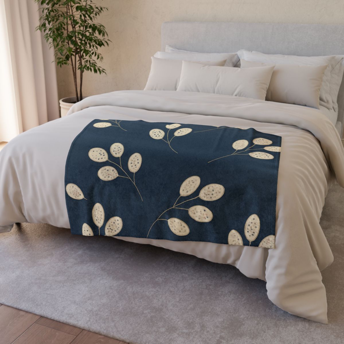 Seed Pod Constellation Dots trendy patterned blankets