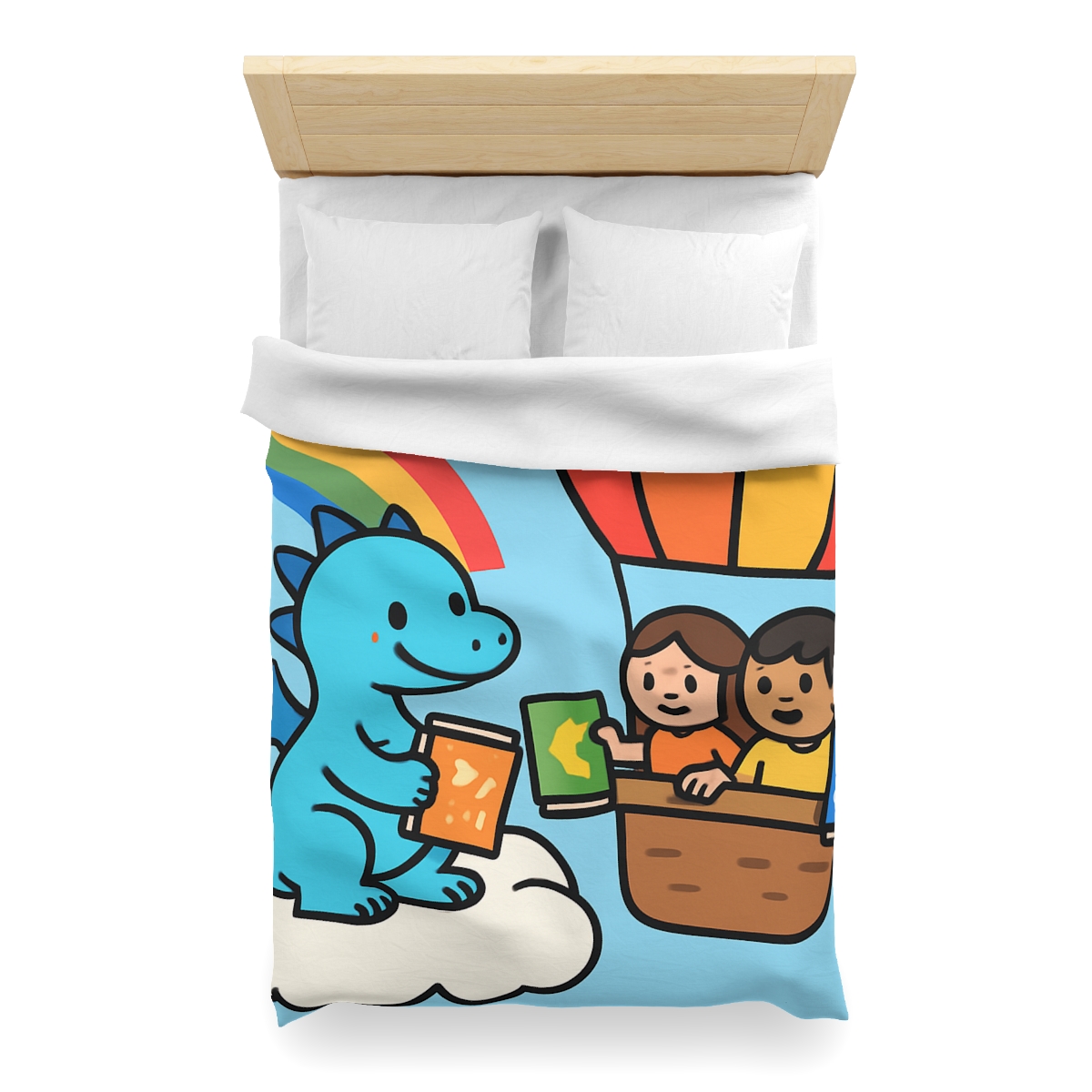 Cloud Library Run By A Gentle Dragon stylish duvet covers