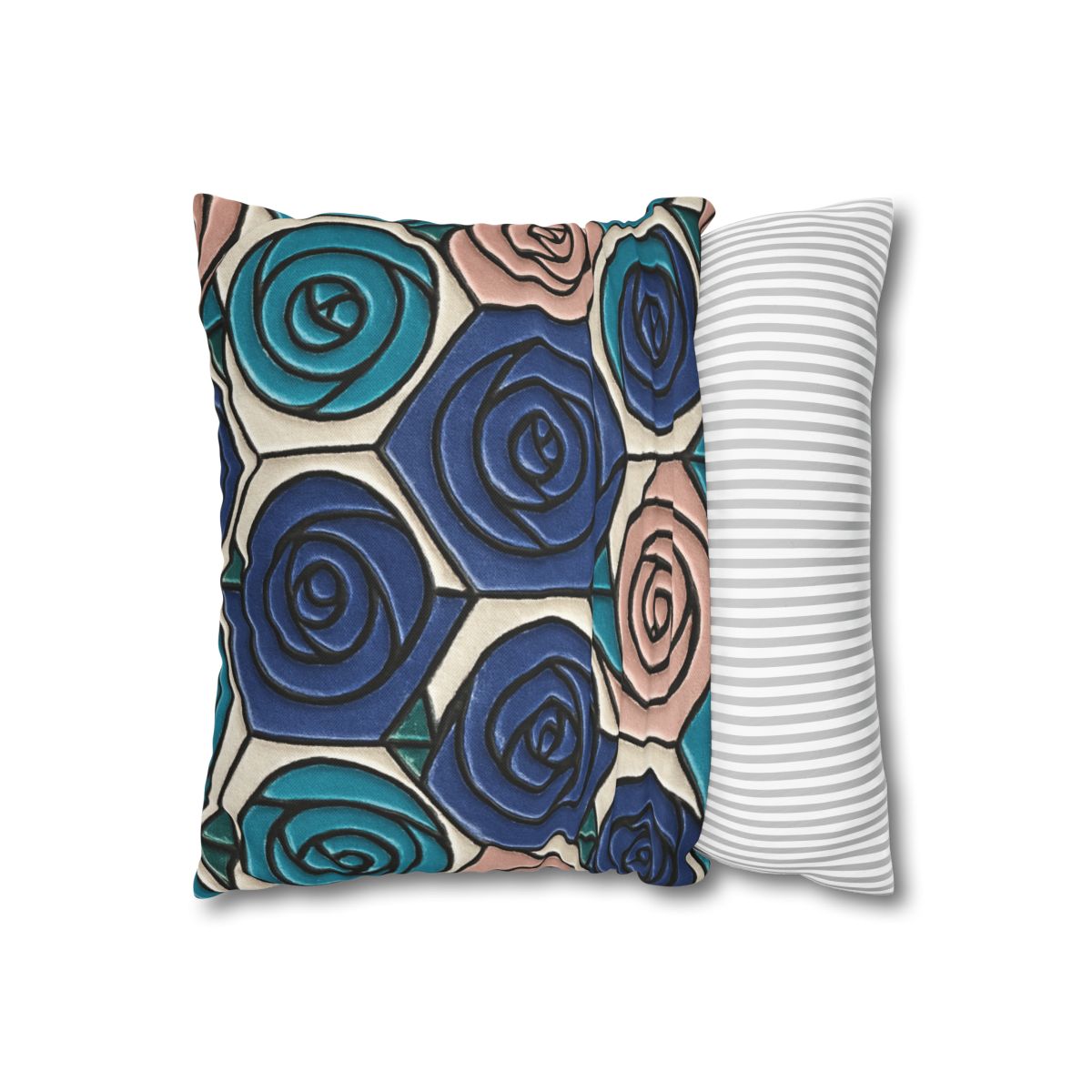 Bud Spiral Mosaic Tiles stylish decorative pillowcases