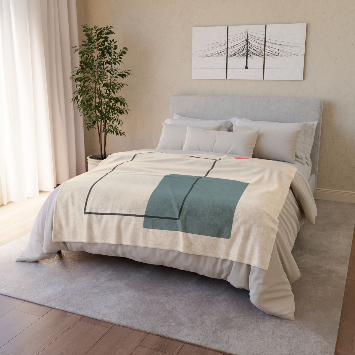 Open Frame With Quiet Spill stylish throw blankets
