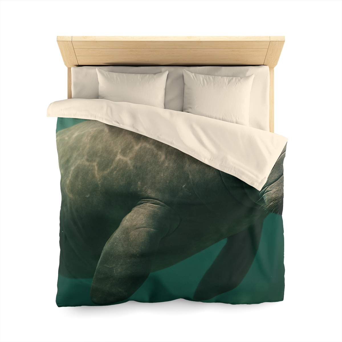 Quiet Drift West Indian Manatee custom duvets