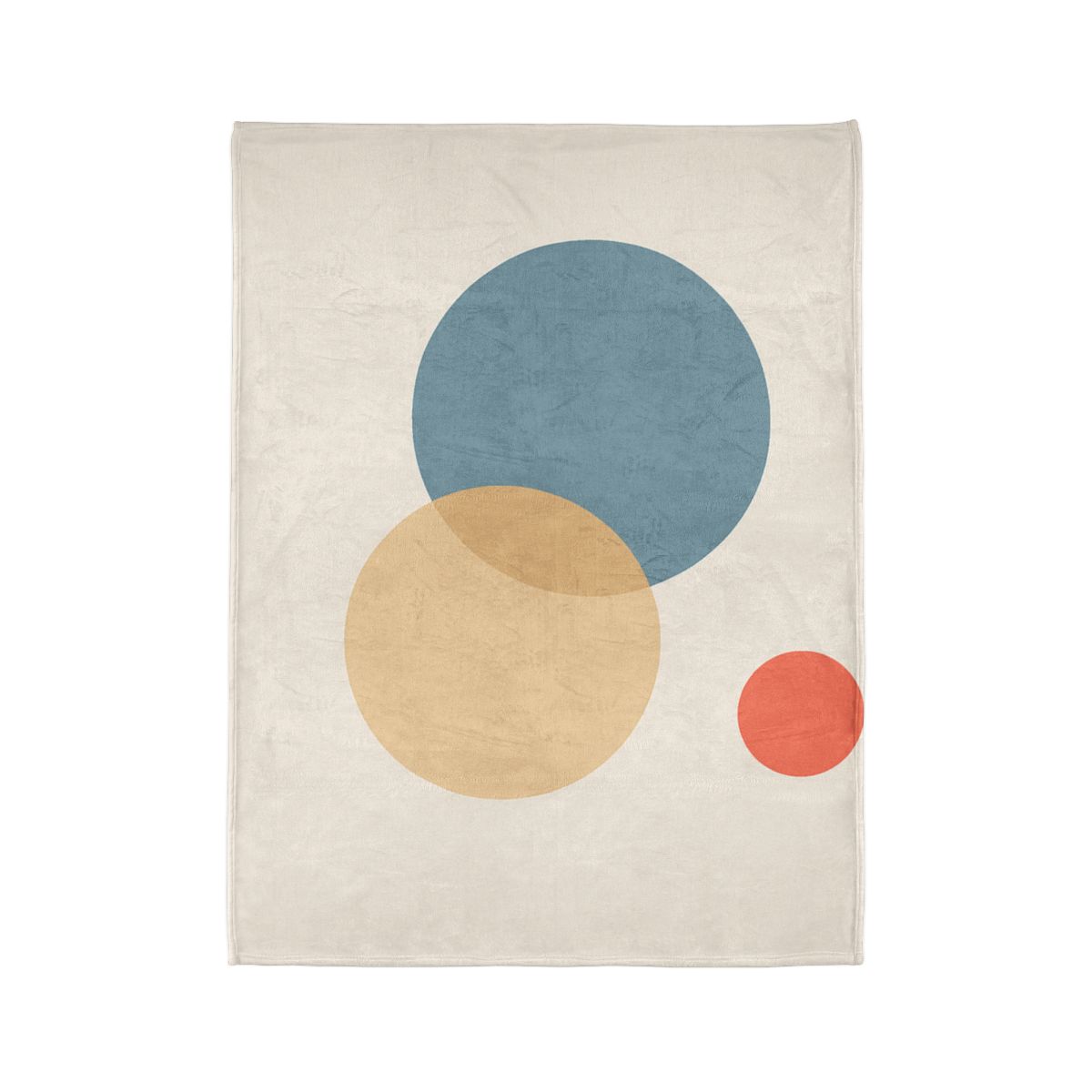 Three Circles With Quiet Overlap designer printed blankets