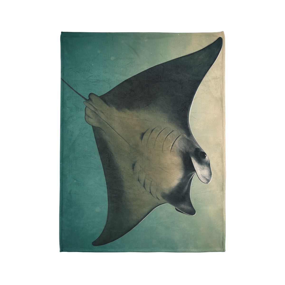 Velvet Current Manta Ray stylish throw blankets