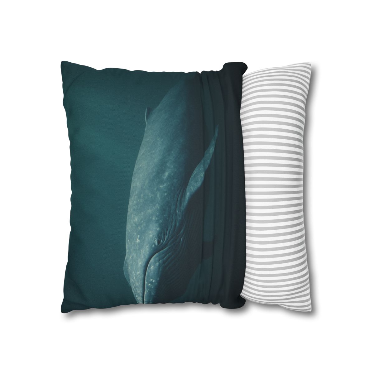 Ocean Song Blue Whale personalized pillow covers
