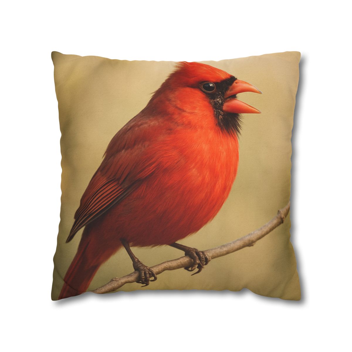 Crimson Hymn Cardinal designer print pillow cases