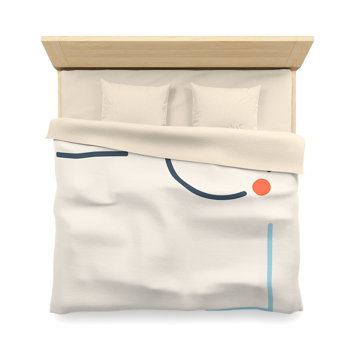 Quiet Orbit With Offset Bars custom duvets