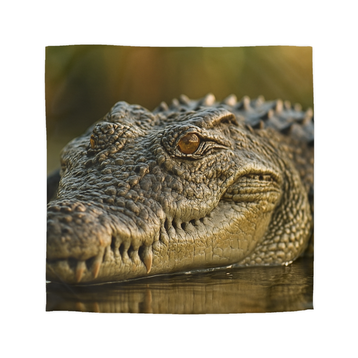Ember Eye Saltwater Crocodile personalized bedding duvets