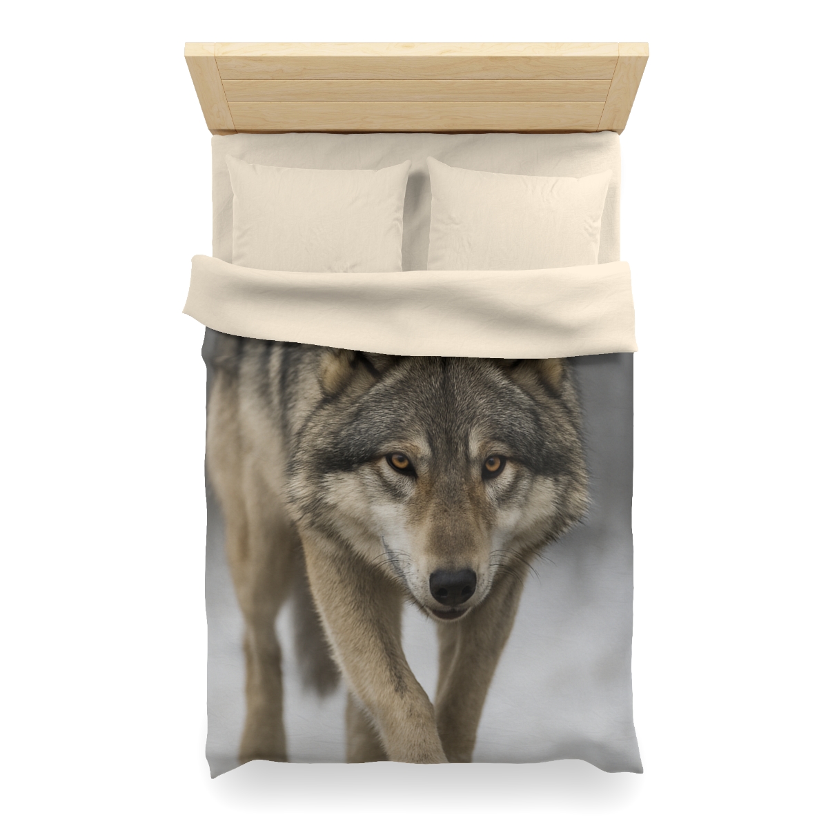 Silver Hush Gray Wolf unique patterned duvets