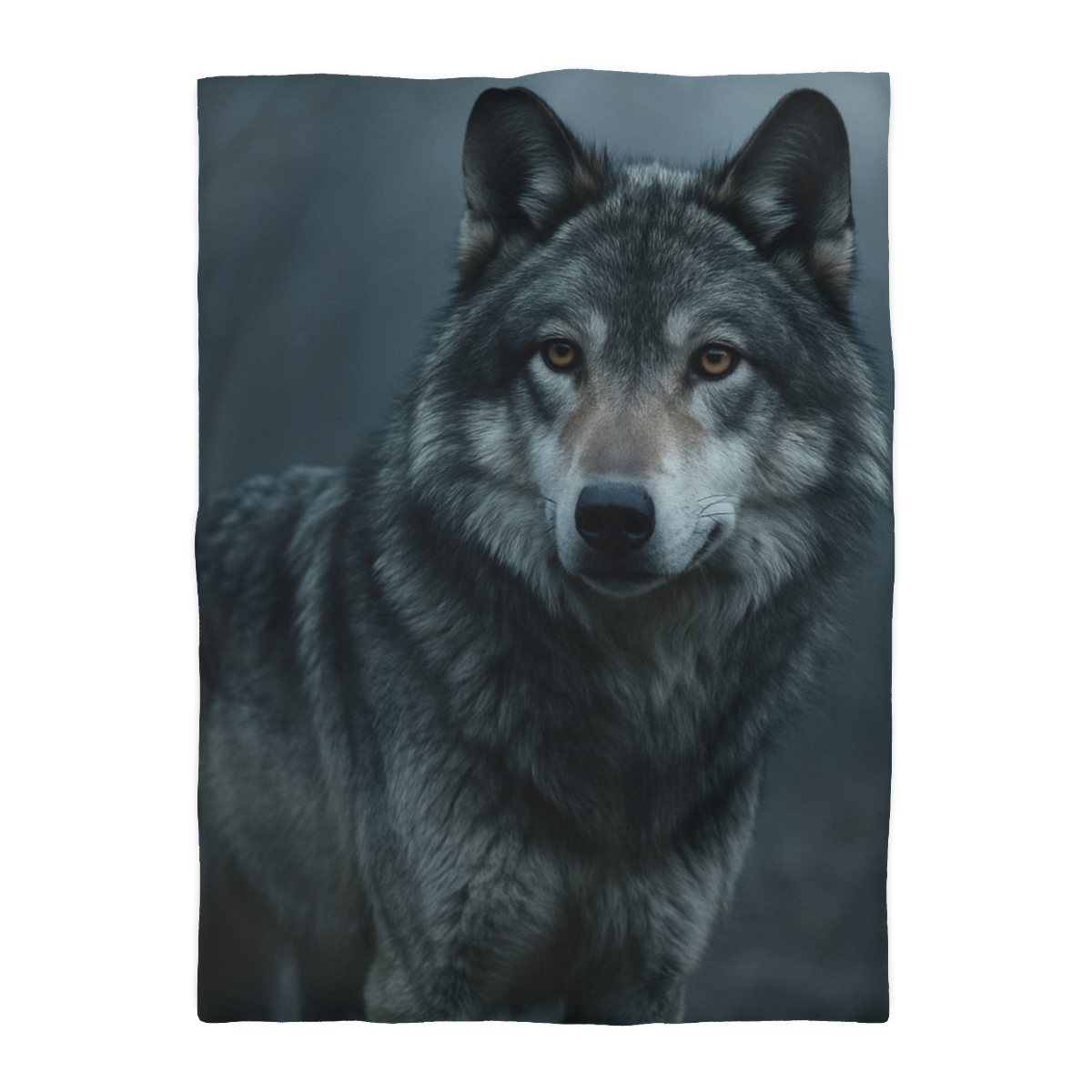 Moonlit Gaze Gray Wolf custom duvets