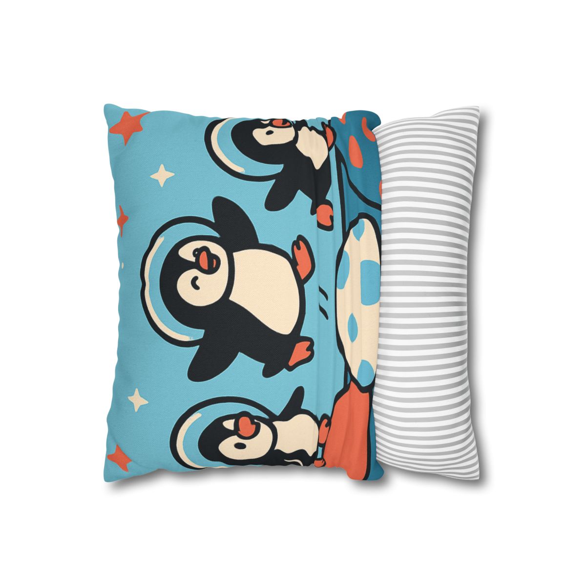 Planet Hopper Penguins trendy patterned pillow cases