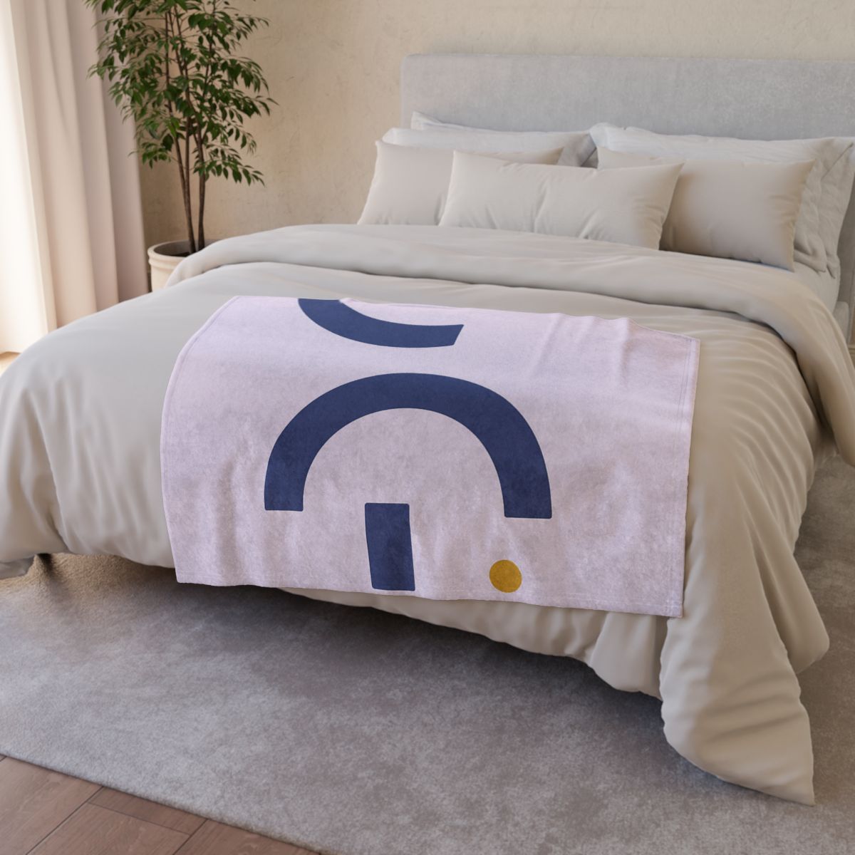 Staggered Arcs With Resting Block stylish throw blankets