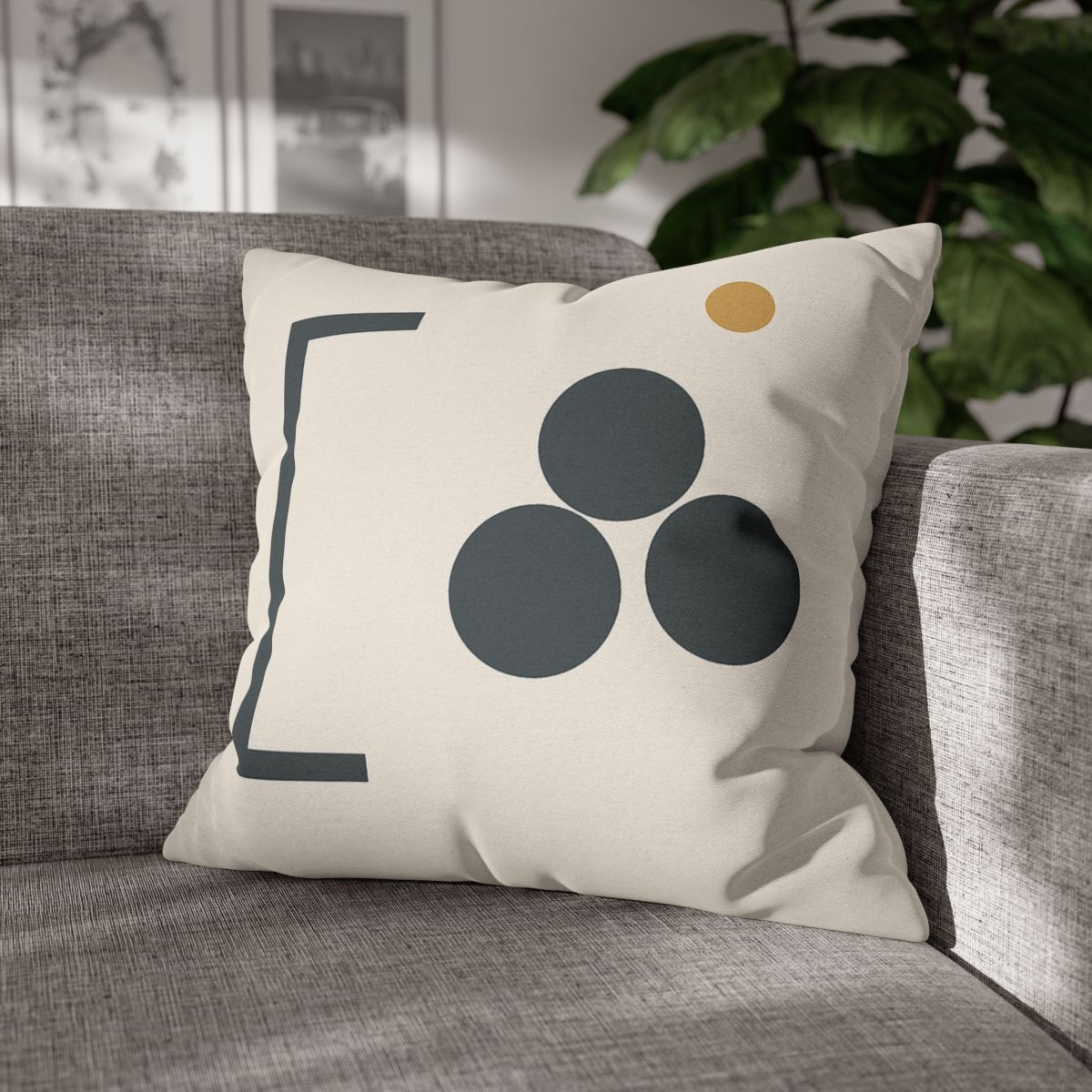 Diagonal Bracket And Three Circle Cluster custom pillow cases
