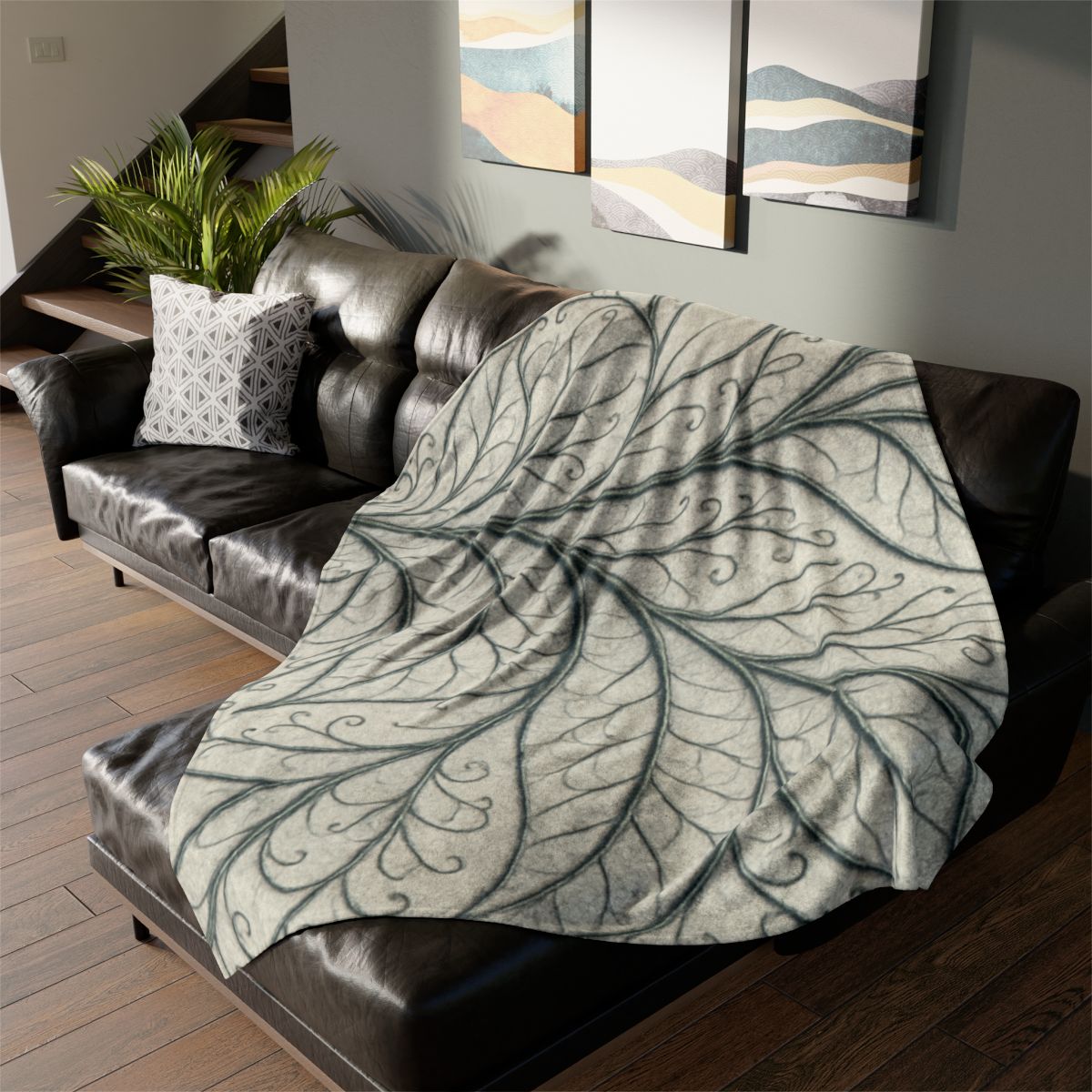 Veinwork Nebula Filigree designer printed blankets