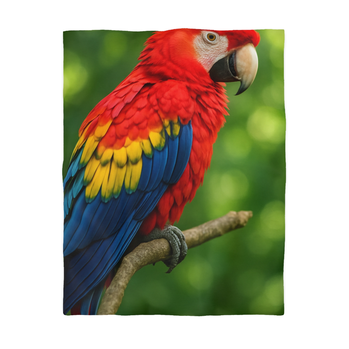Color Storm Scarlet Macaw trendy bedroom duvets