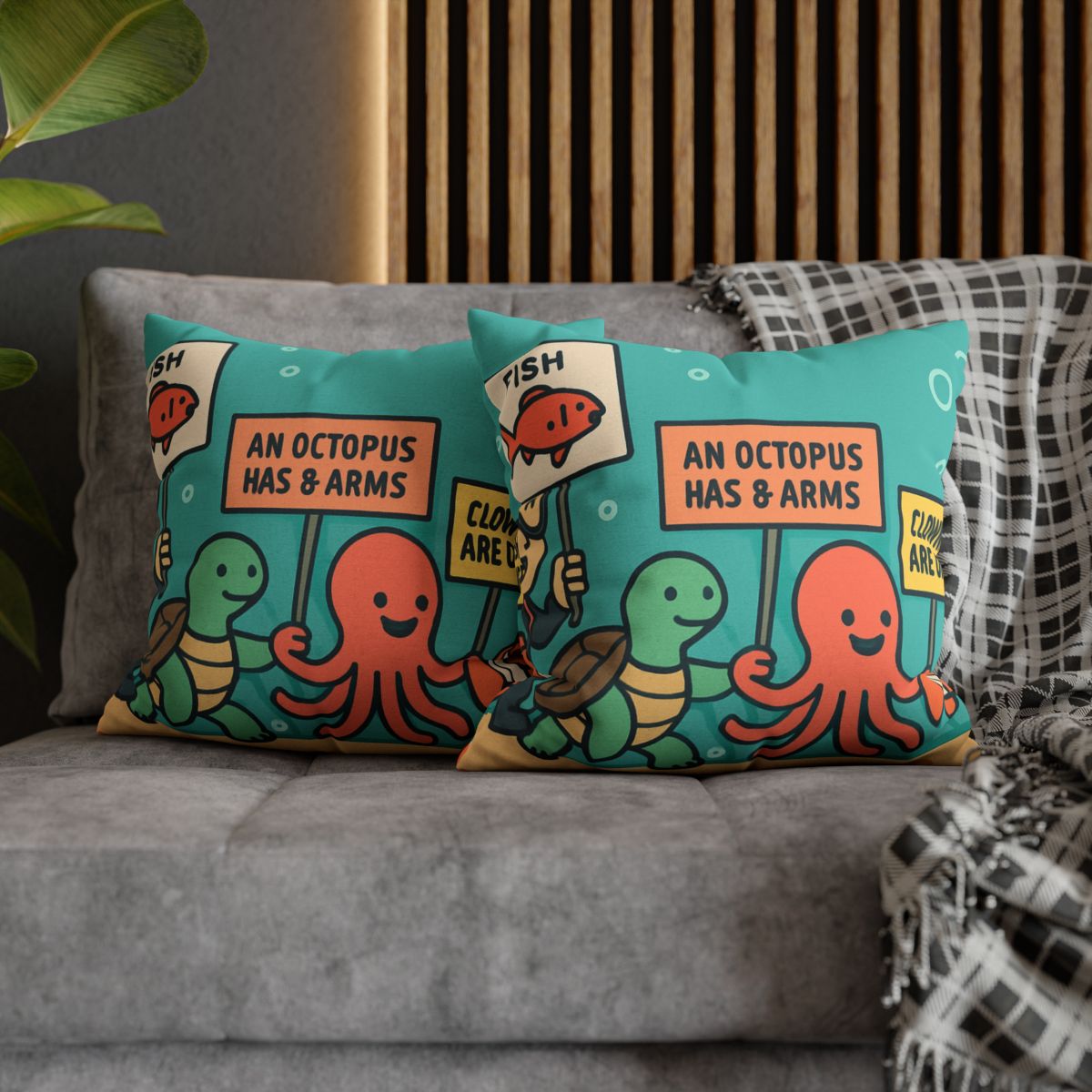 Coral Kingdom Science Parade custom pillow cases
