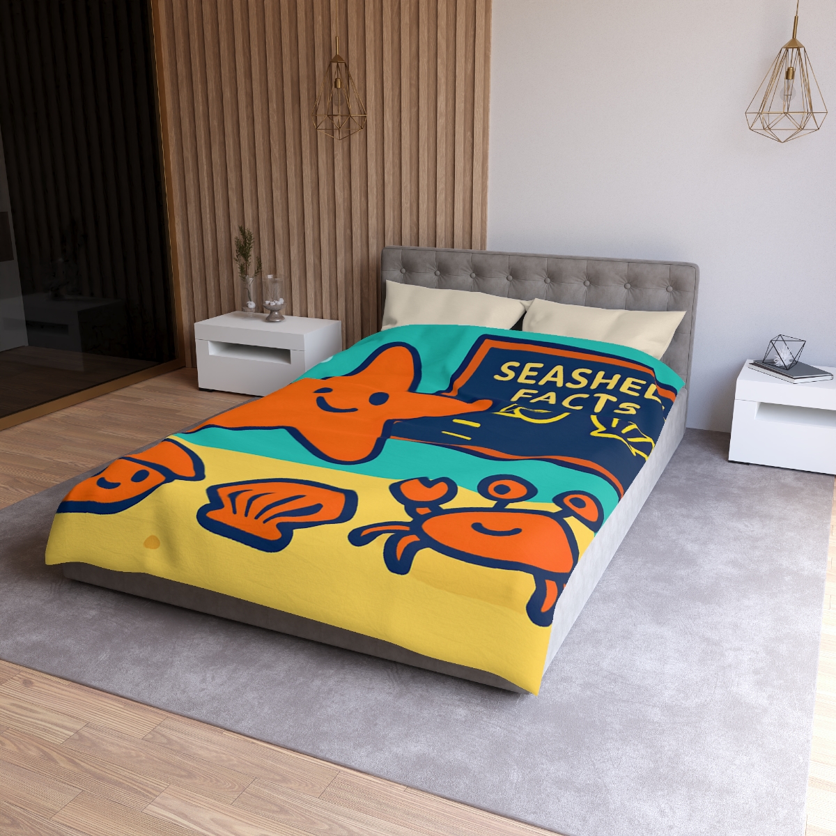 Starfish Science Class personalized bedding duvets