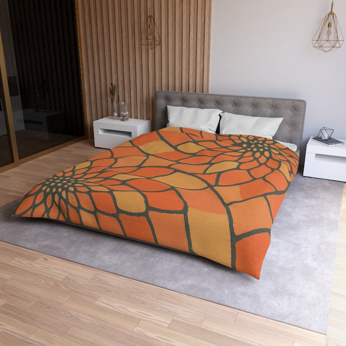 Petal Spiral Matrix custom duvets