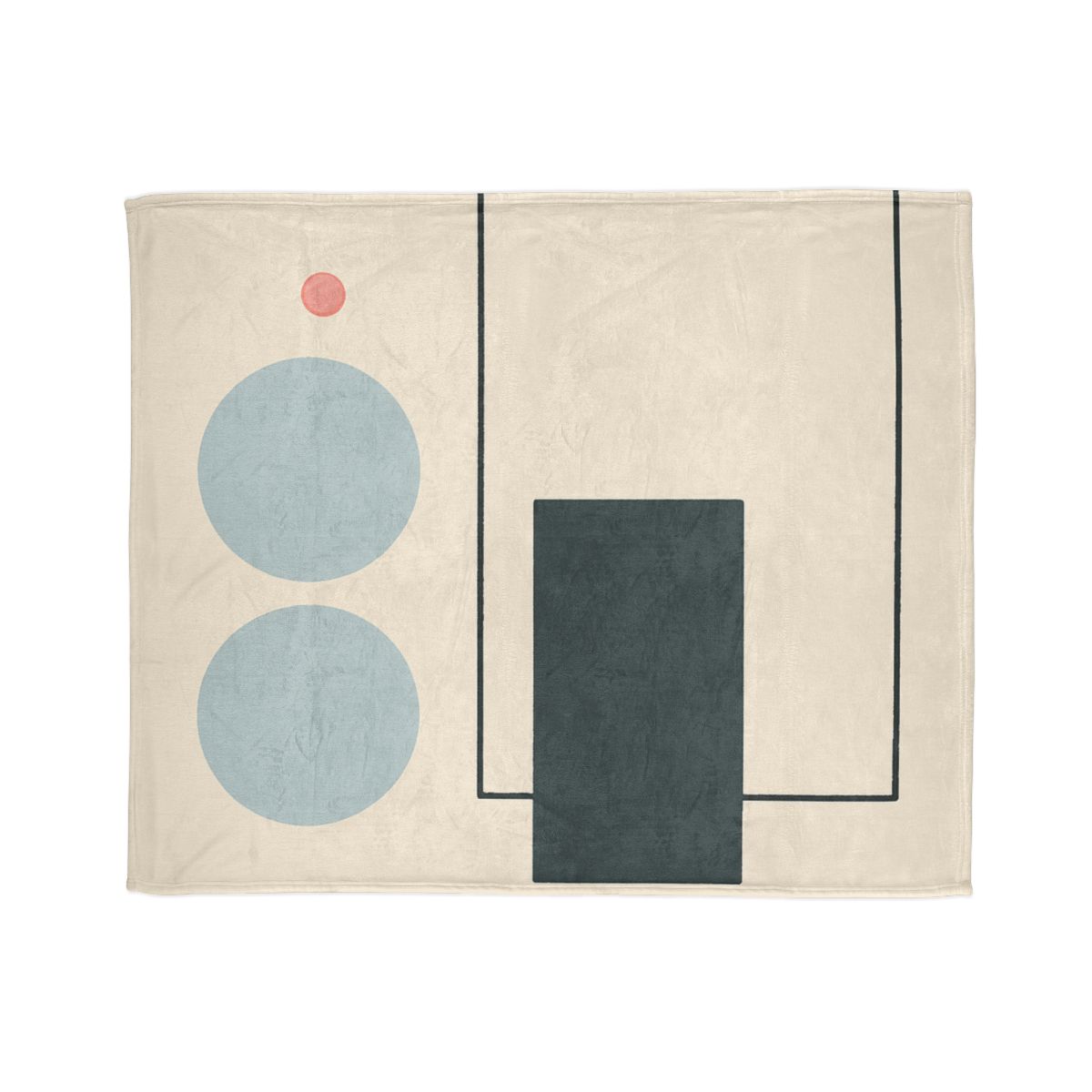 Offset Frame With Two Quiet Discs trendy patterned blankets