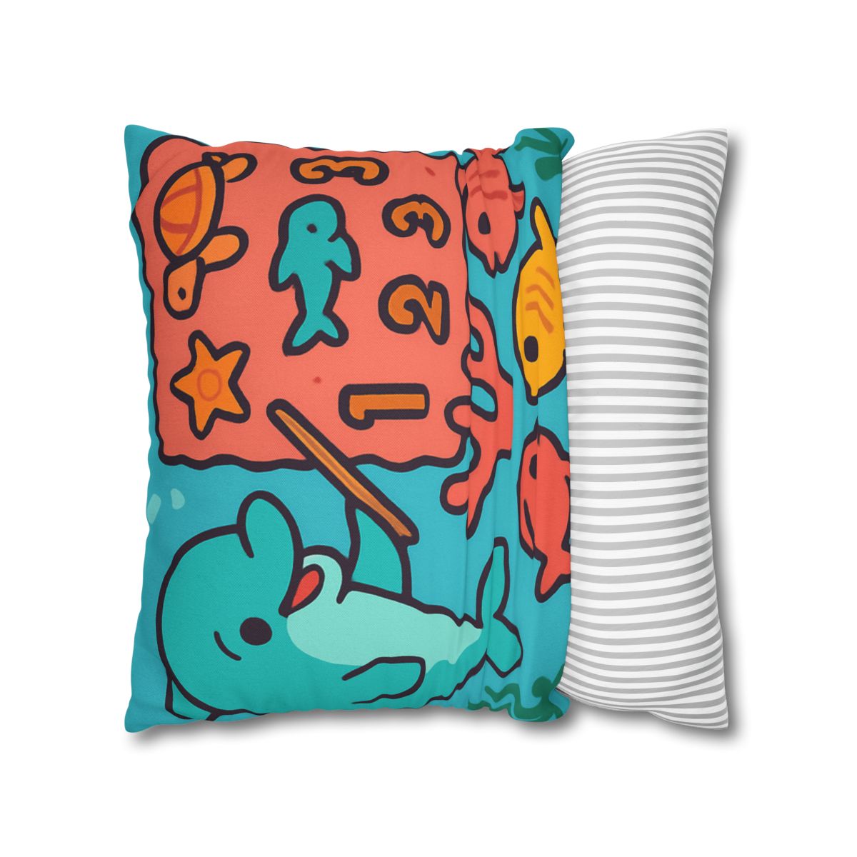 Cosmic Coral Reef Classroom soft cotton pillow cases