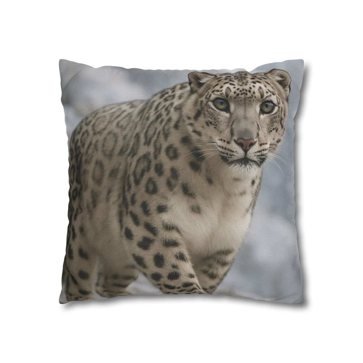 Snow Leopard Silent Ascent personalized pillow covers