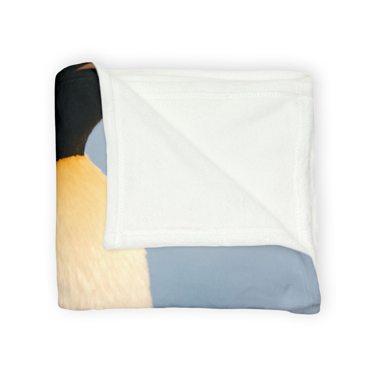 Glacier Gaze Emperor Penguin stylish throw blankets