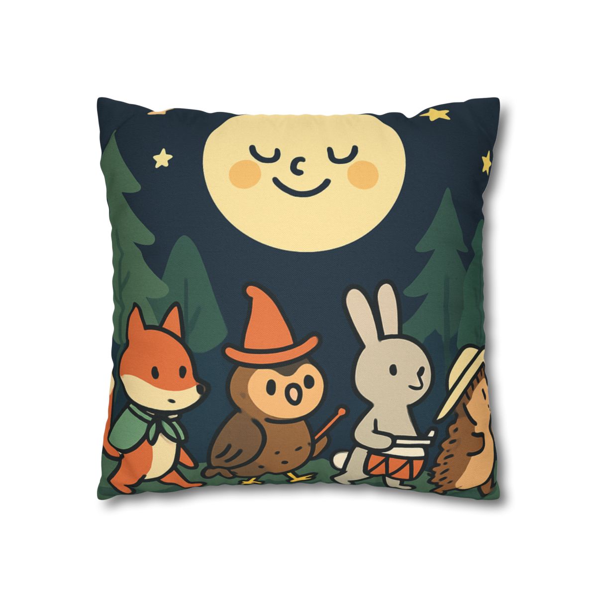 Moonlight Forest Parade trendy patterned pillow cases