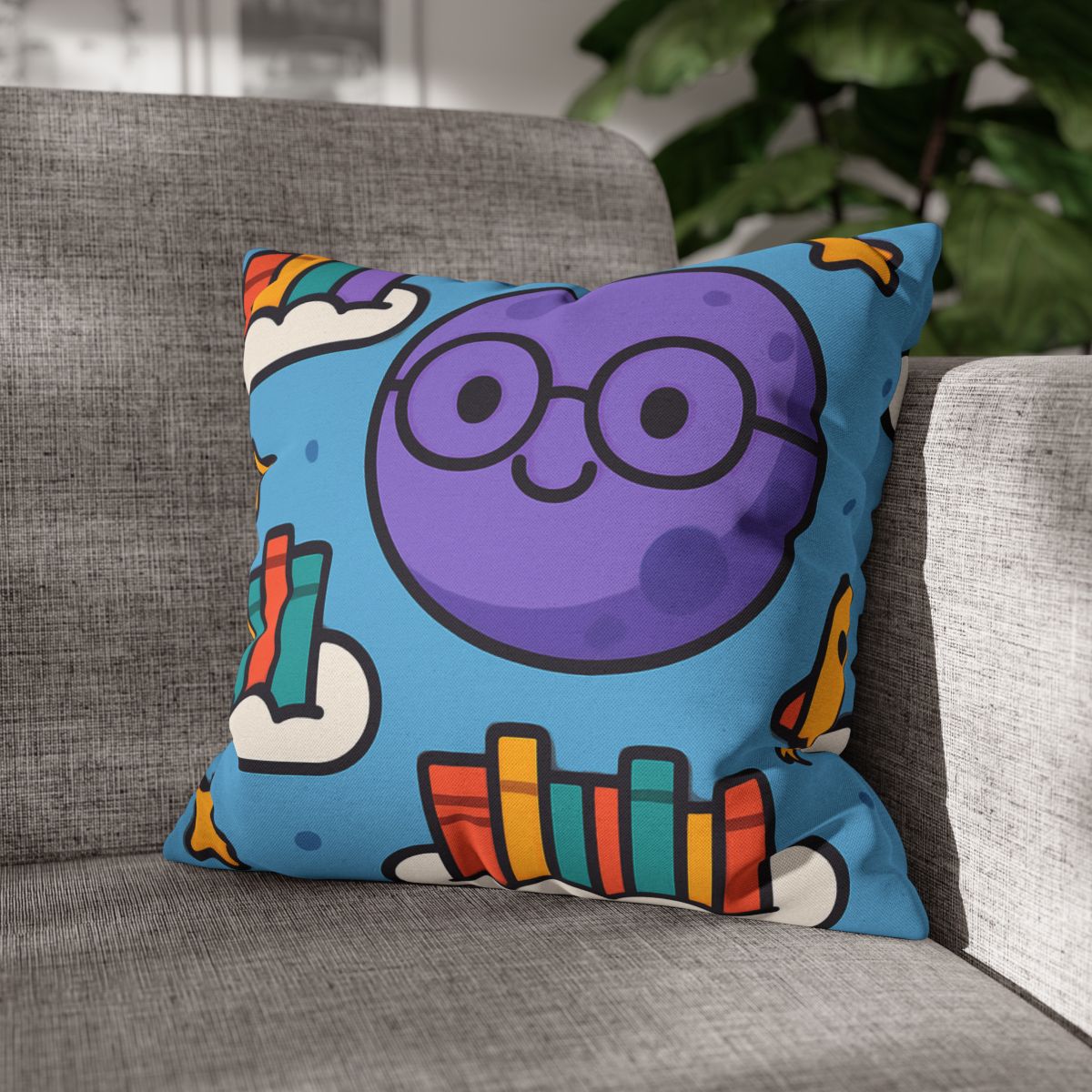 The Cloud Library Of Planet Puff soft cotton pillow cases