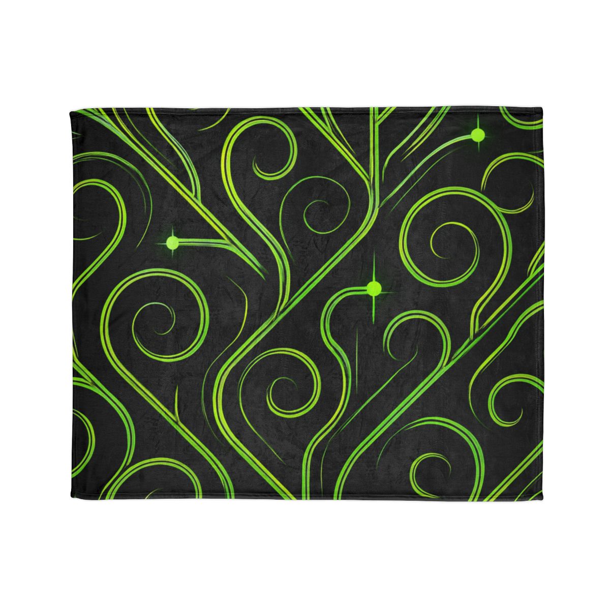 Vine Curl Circuitry stylish throw blankets