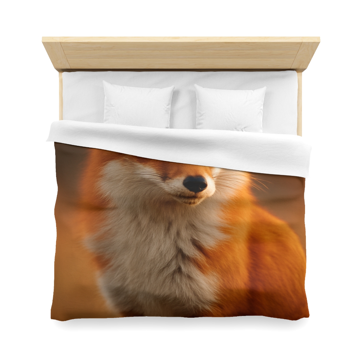 Crimson Whisper Red Fox stylish duvet covers