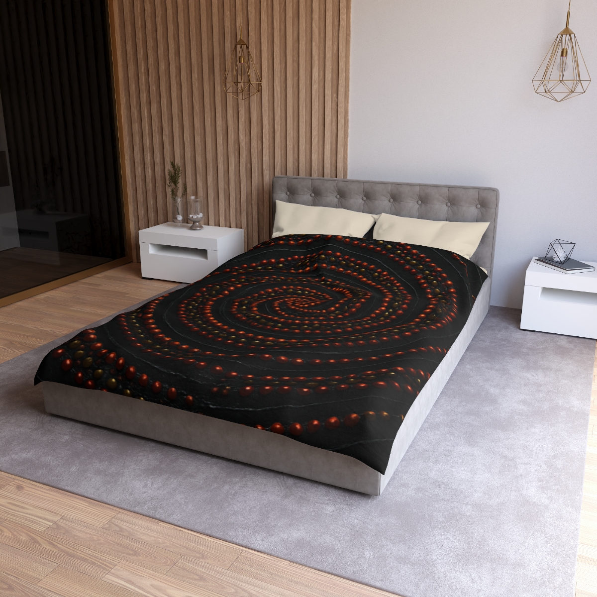 Spiral Seed Orbit custom duvets