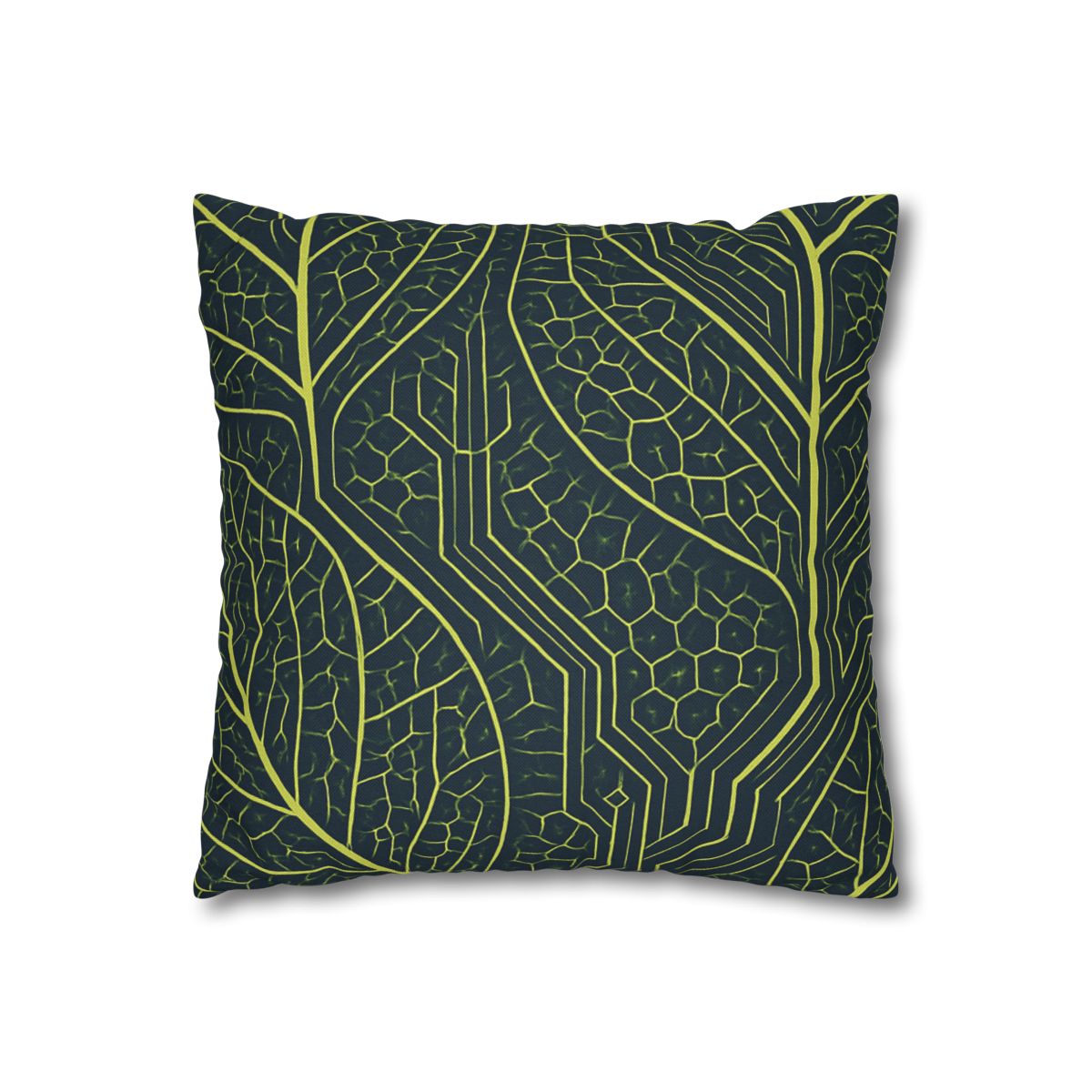 Leaf Vein Circuit Mosaic soft cotton pillow cases