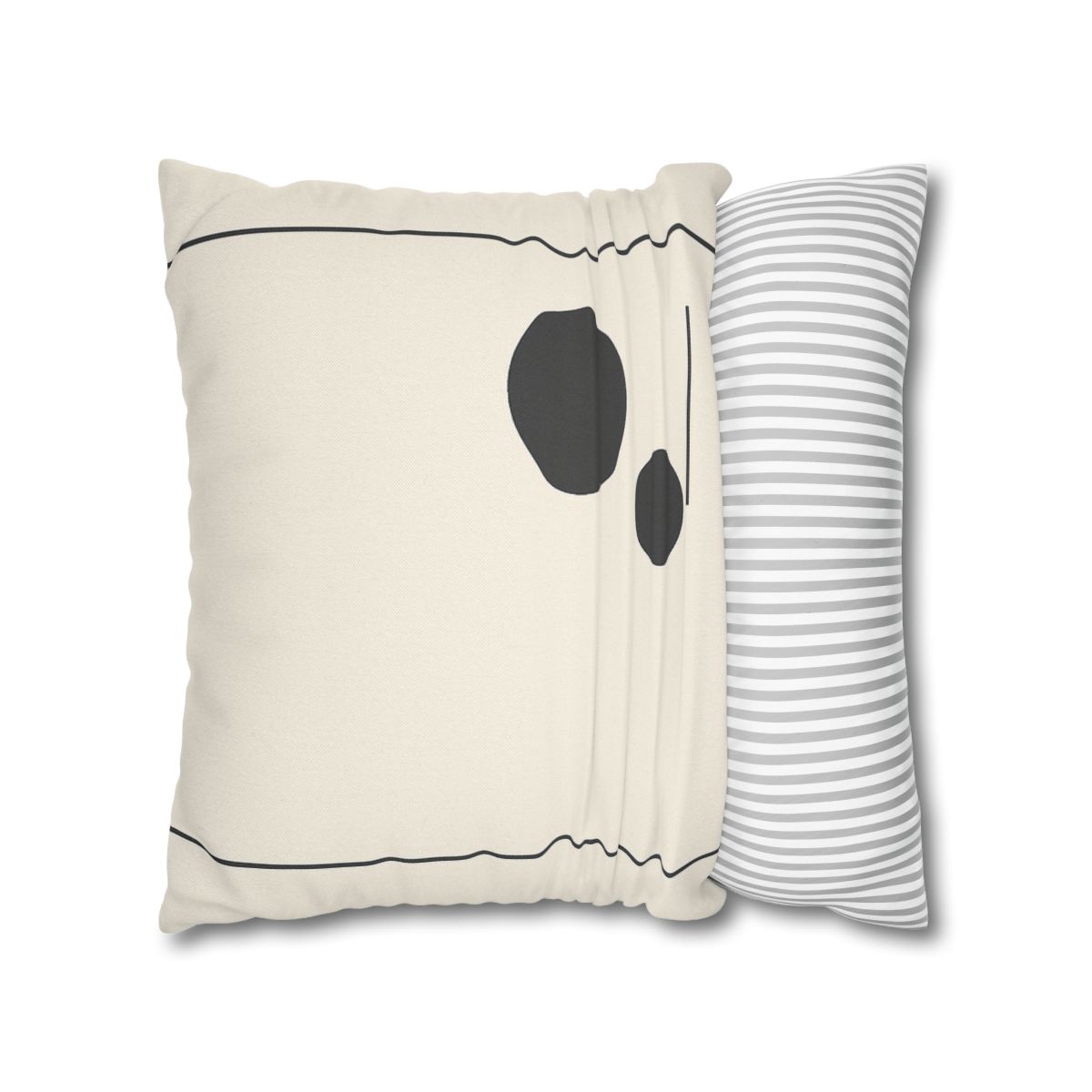 Offset Frame With Twin Disks personalized pillow covers