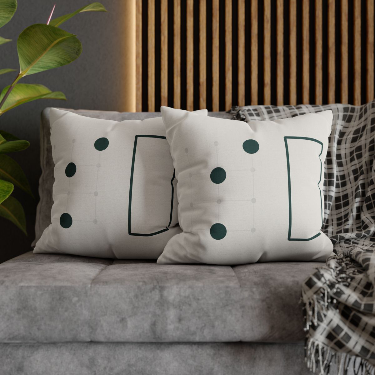 Triad Signal Grid personalized pillow covers