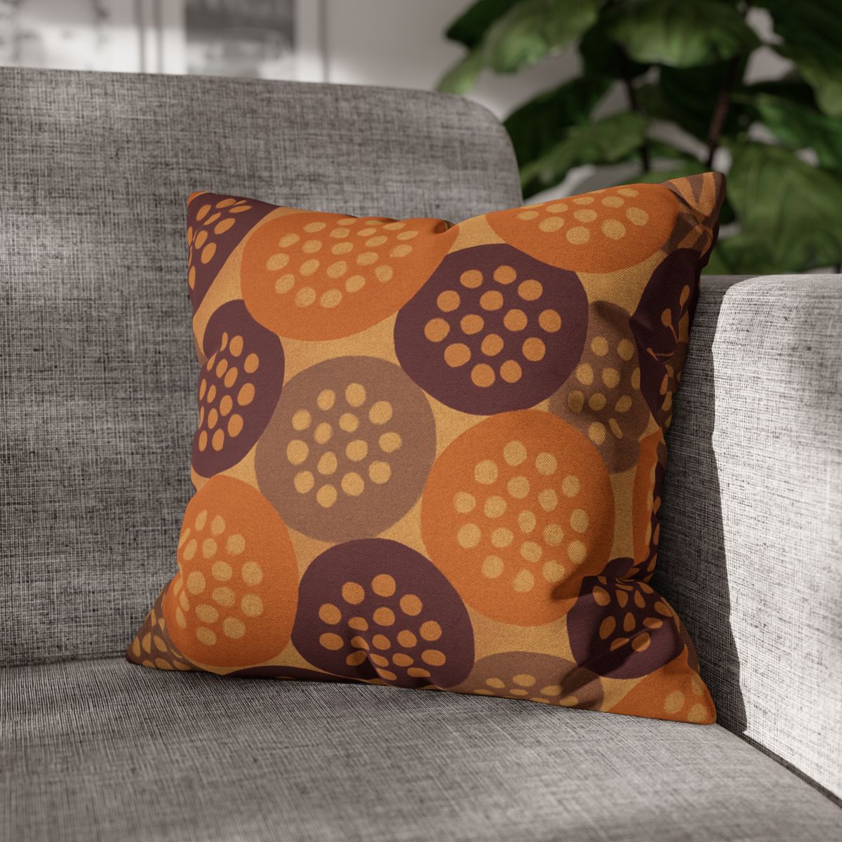 Seed Pod Cluster Mosaic custom pillow cases
