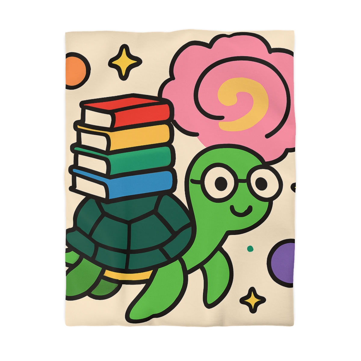 Nebula Library Turtle personalized bedding duvets