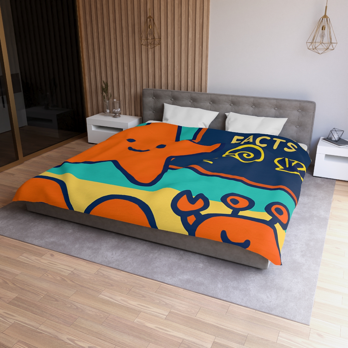 Starfish Science Class personalized bedding duvets