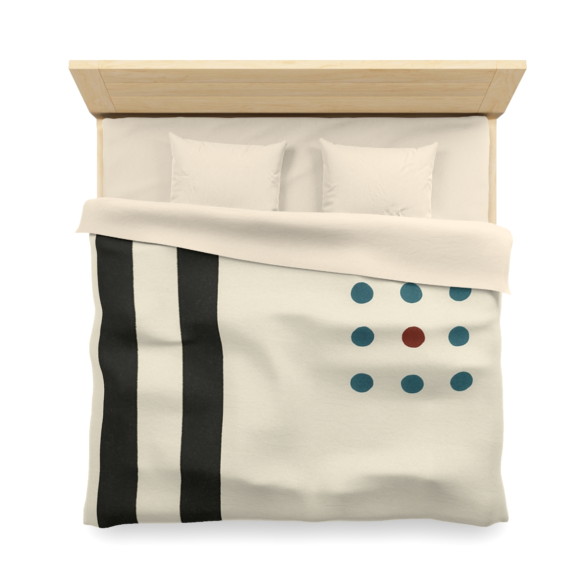 Staggered Duo And Tiny Grid personalized bedding duvets