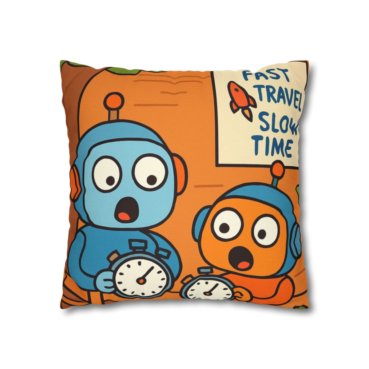 Time Dilation Treehouse Twins soft cotton pillow cases