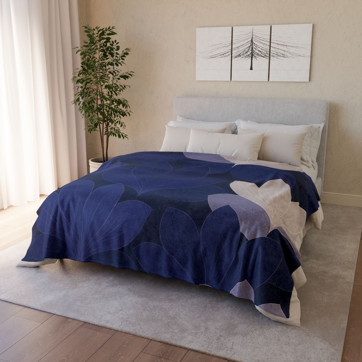 Petal Shadow Tessellation decorative home blankets